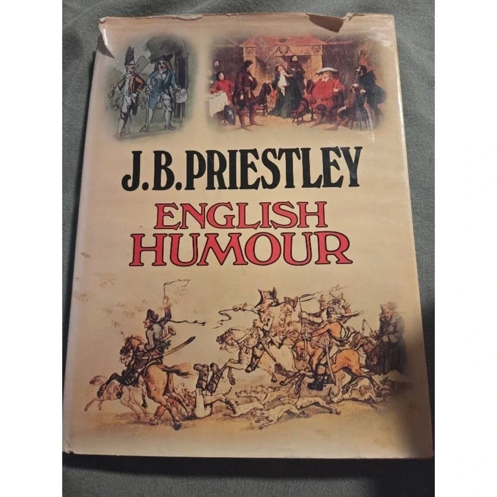 English Humour by J.B. Priestley Hardcover Book with Dust Jacket Vintage Humor